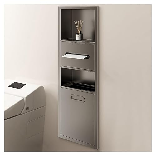 AYCDL Stainless Steel Shower Corner Shelf Space-Saving Bathroom nizer Perfect for Kitchen Living Room & Bedroom,Grigio-86x30x14cm
