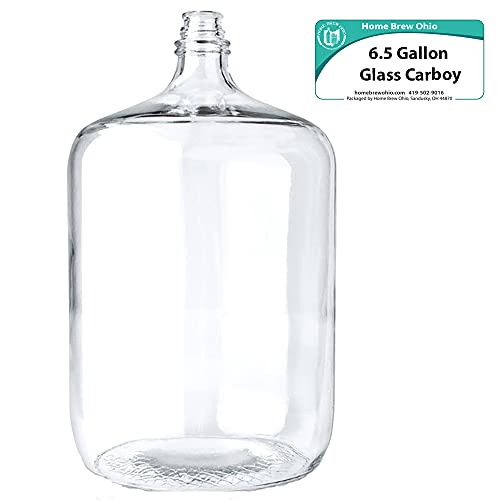 Home Brew Ohio 6.5 Gallon Glass Carboy