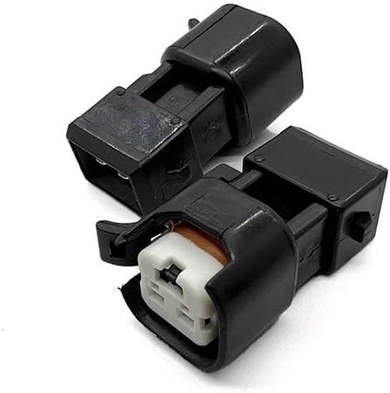 1 Set 2 Pin Car PCB Needle Seat Fuel Injector Adapter Electrical Connectors Wire Harness Plug for EV6-EV1USCAREV6EV14(20 Pcs)