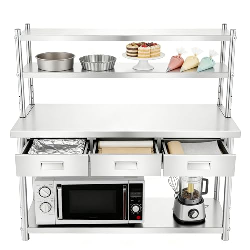 72" Heavy-Duty Stainless Steel Workbench
