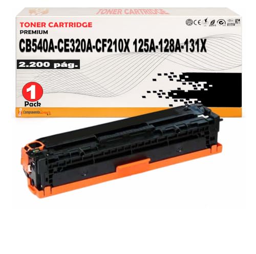 CVT   Toner Compatible CB540A / CE320A / CF210X Negro   Reemplaza HP 125A / 128A / 131X