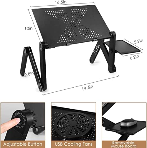 Adjustable-Laptop-Stand-Laptop-Table-Birthday-Gift-for-Women-Men-Moms-Dads-Students-Friends-Sofa-Lap-Top-with-Large-Cooling-Fan-Mouse-Pad