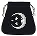 Smiling Moon Embroidered Tarot Bag