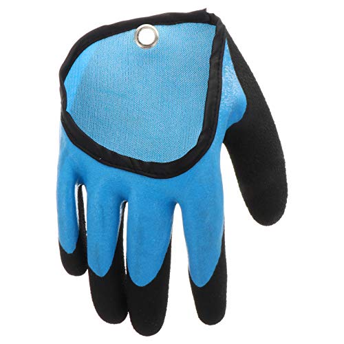 SUPVOX Anti-Slip Fishing Tackle Women Hand Black Killing Fish Glove Catch Fish Anti-Slip Glove for Killing Fish Thickened Fish Catching