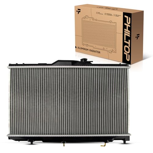 Image of PHILTOP Core Radiator Compatible with 1998-2002 Corolla, 1998-2002 Prizm Transmission Oil Cooler Included