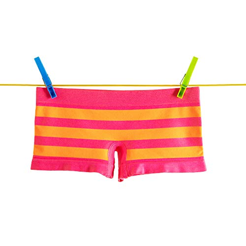 Alyce Intimates Seamless Girls Boyshort Panties, Pack of 8 | Solids & Prints3