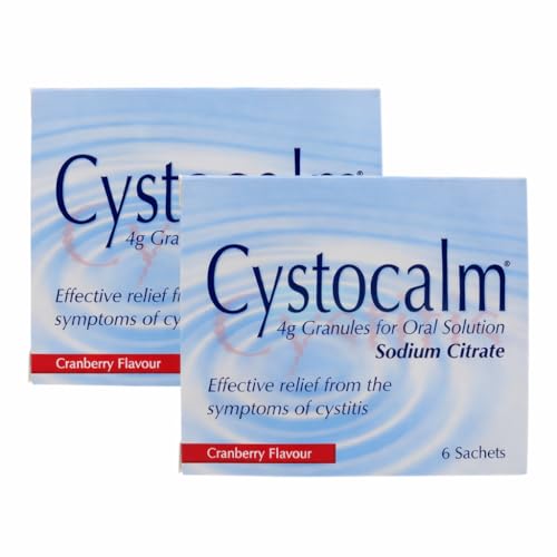 Universal Brands Cystocalm Cystitis Relief Cranberry Granules 6 Sachets 4g Pack of 2