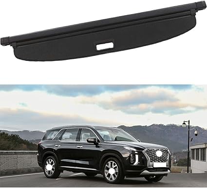 Auto versenkbare hinteren Kofferraum Paket Regal Cargo Covers per Kia Palisade, Gepäck Vorhang Privatsphäre schützendes Zubehör