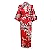 SEHJLHR Las Mujeres Atractivas túnica de Boda de la Novia de Dama Bata Rayón Kimono Albornoz Red 1 M