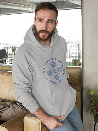 CreateMyTee | New College of Florida Grey Hooded Sweatshirt3