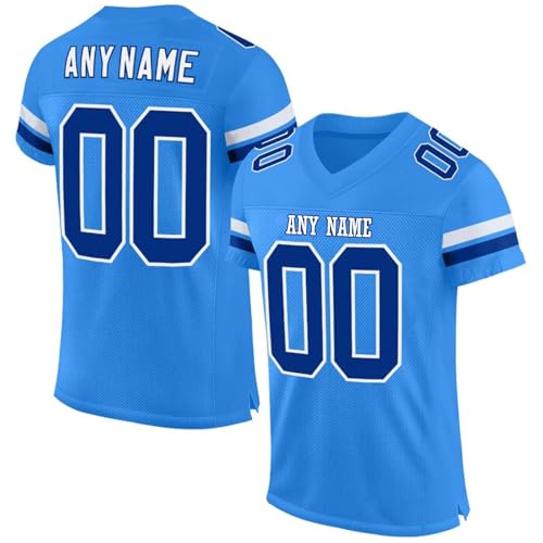 HGWOPGASD Camisetas Personalizadas de fútbol Americano con Nombre y número Camisetas Personalizadas para Adultos Niños A14