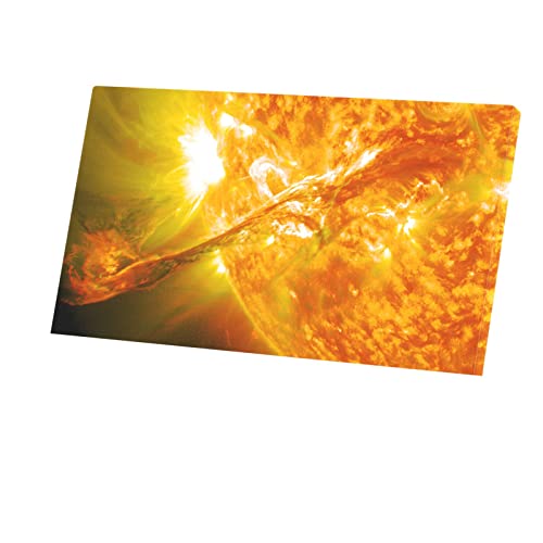 Soleil et Éruption Solaire en Tableau Décoratif Toile Étoile de Feu