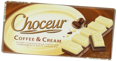 Choceur Coffee and Cream, Milk Chocolate Combined with White Chocolate, 7.05 Ounce