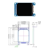 GERUI 2 Stück 1,69 Zoll Farb Modul TFT 240 × 280 SPI – Ansicht 4