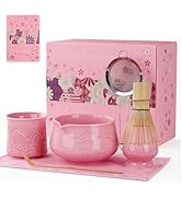 Amazon.com: ZENS Pink Matcha Set, Matcha Whisk Set Includes 15oz