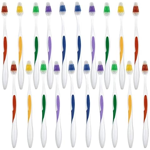 DecorRack 30 Zahnbürsten Erschwingliche Großpackung Einweg-Zahnbürste für Reisen, Hotel, Gäste, Camping, gut für den Einmalgebrauch, Detailing, Reinigung Cover