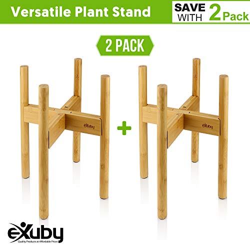 Lot De 2 Supports De Plantes Réglables En Métal Noir - Pour Pots De 20 à 31 Cm, Intérieur/extérieur, Montage Facile