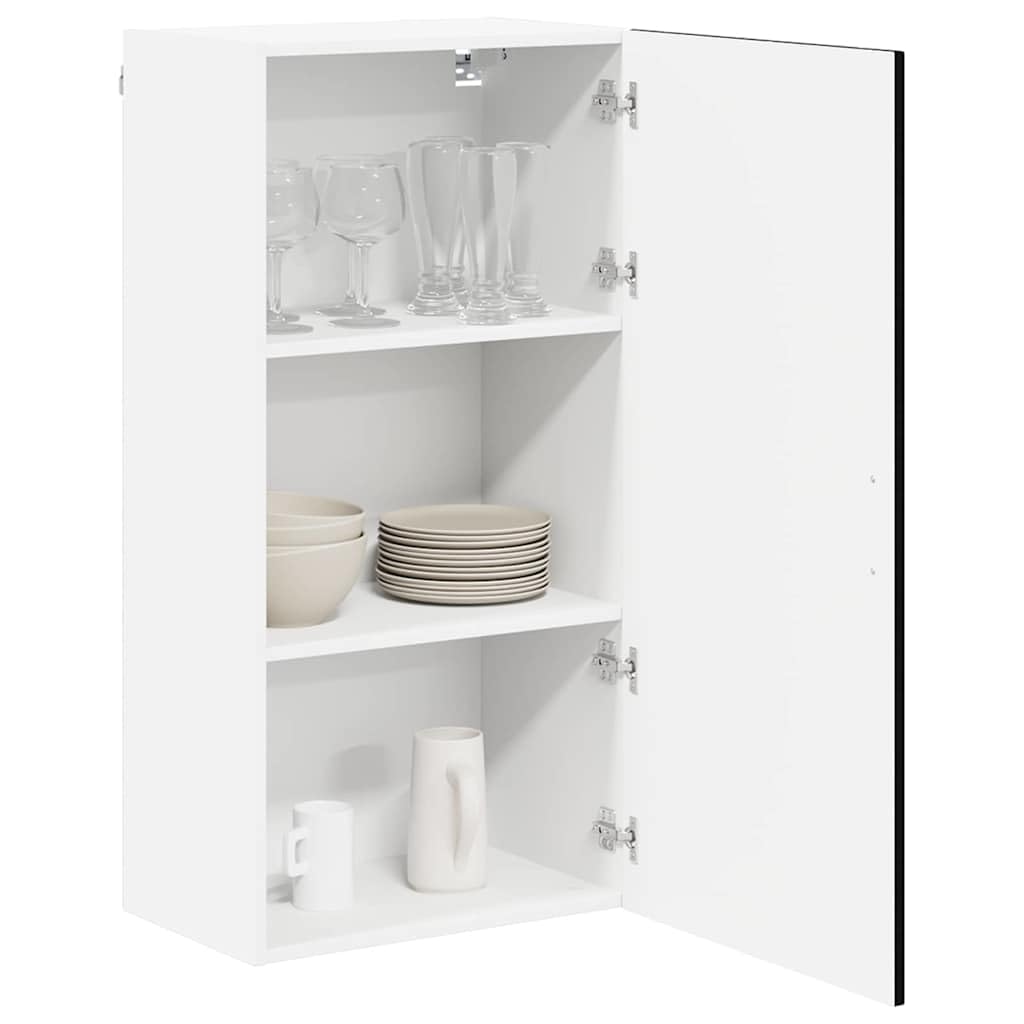 vidaXL Wall Cabinet LUCCA Black 50 x 31 x 100 cm Engineered Wood — image 1
