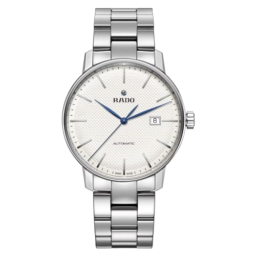 Rado Unisex Coupole Classic Stainless Steel Swiss Automatic Watch, White (R22876013)