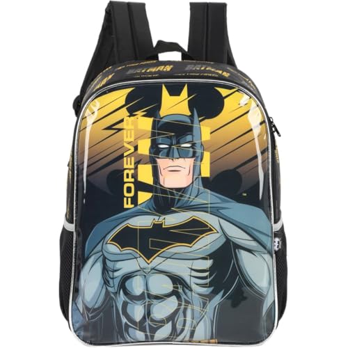 Mochila Escolar, Batman, Grande, Preta, Luxcel