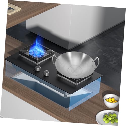 Wok de acero inoxidable con fondo redondo y asas dobles miniatura 7