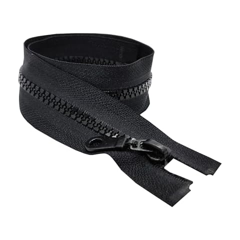 Black Chunky Zip Open-End Zipper for Repair Cover