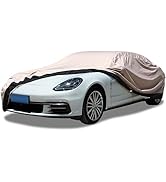 Coverado Car Cover Waterproof All Weather, 300D Oxford Heavy Duty Car Cover with Lock Outdoor Rai...