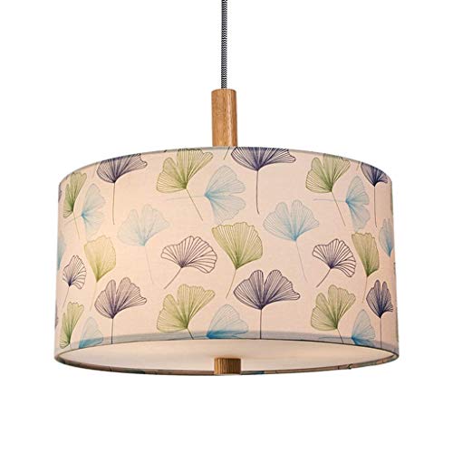 Abat-jour lampe plafond lustre moderne rond en tissu mat pour restaurant