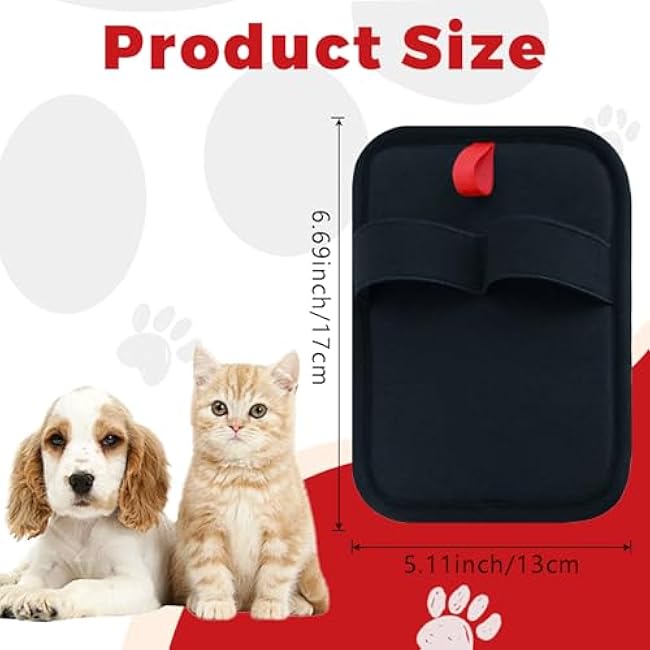 Pet Hair Removal Glove,Reusable Electrostatic Pet Hair Remover,Upgrade Efficient Pet Grooming Gloves for Hair Remover for Cats & Dogs-Y231ZryT