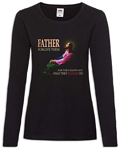 T-shirt manches longues Urban Backwoods Father Forgive Them pour femme