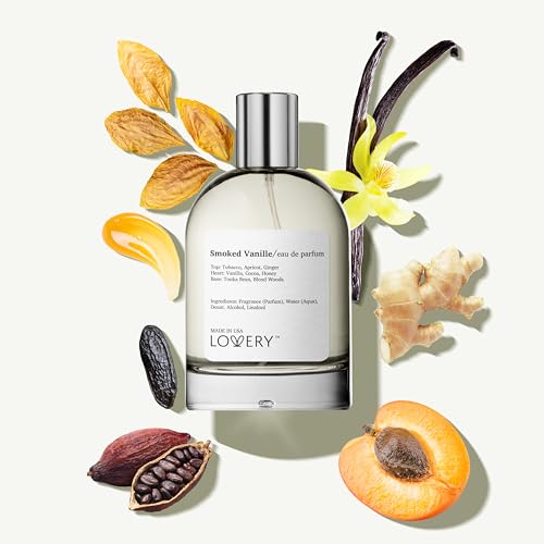 LOVERY Smoked Vanille Perfume, Inspired by T. Ford Tobacco Vanille EDP, Long Lasting Pure Vanilla Perfume for Women & Men, Clean Fragrance Perfume Spray, 100ml Perfumes for Womens Birthday - USA