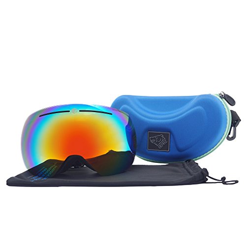 Bearz Yeti Neve Snowboard Occhiali da sci specchio...
