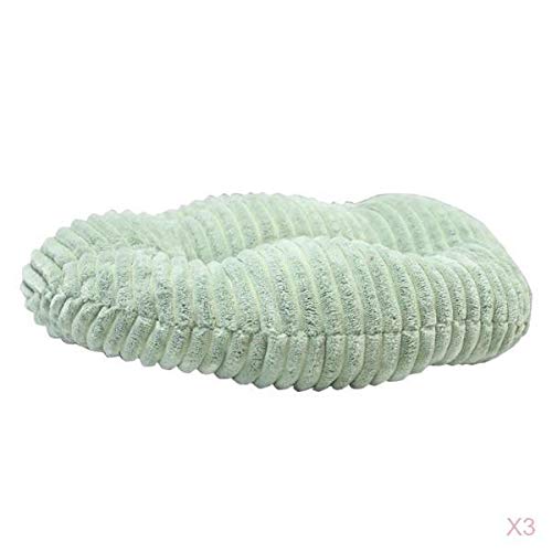 UJEAVETTE 3 Pieces Round Cushion Pad Washable Tatami Floor for Home Car Office-image-13