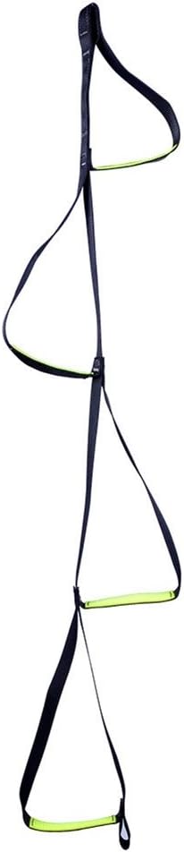 4-Step Etrier Webbing Ladder Climbing Strap Ladder Rope Ladder Step Hanging Rope for Climbing Caving Rescue Rock
