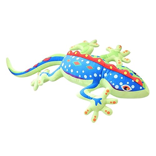 DIKACA Juguetes de muñecas de Gecko Animal de Peluche de Iguana muñeca Lagarto de Dibujos Animados muñeca de Lagarto de Peluche Animales de Peluche realistas Figura de Lagarto algodón