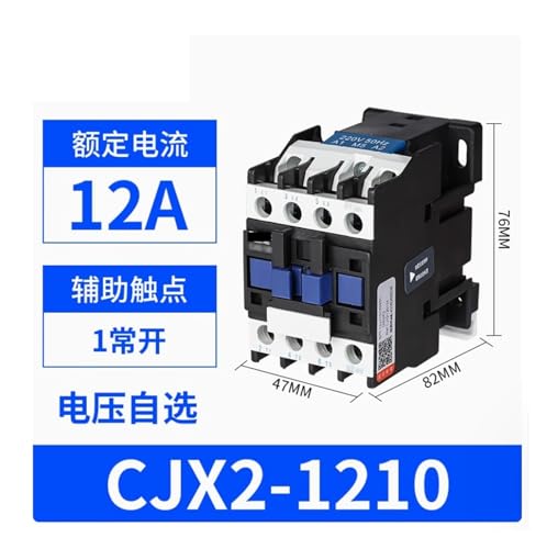 Contacteur CJX2-1201 AC 220V triphasé pour circuit électrique de commande - 3