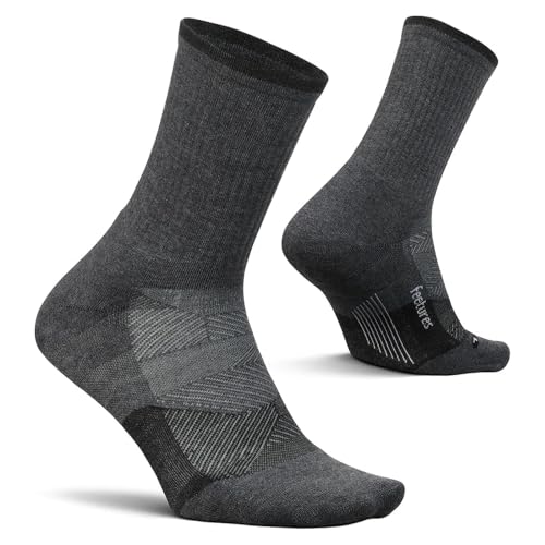 Image of Feetures Trail Max Cushion Mini Crew Sock - Hiking Socks for Men & Women