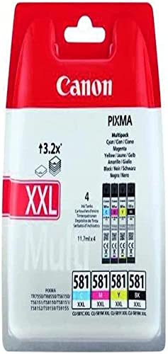 Canon CLI581XL Pack 4 Cartouches Couleur - vue 8