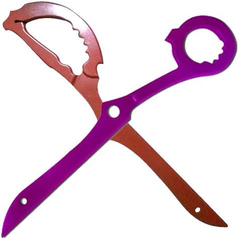 38" LARGE WOOD Kill La Kill RED & PURPLE Scissor Blade COMBO SET Cosplay Costume Halloween Xmas Christmas Gift