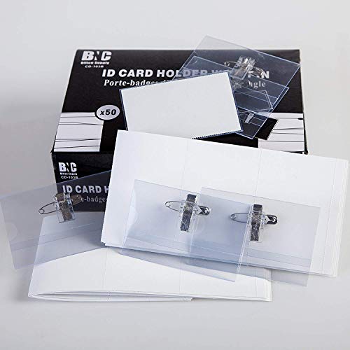BNC ID/Badge Holder with Pin Pack of 50
