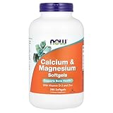 Now Foods, Calcium & Magnesium + D - 240 Softgels