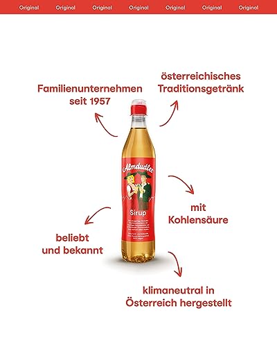 Almdudler Alpenkräuter Sirup – 1 x 700 ml Getränkesirup - ergibt ca. 7 Liter Kräuterlimonade - für Limonade mit Kräutergeschmack