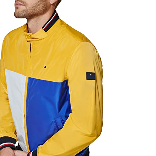 Image of Tommy Hilfiger Men's Lightweight Varsity Rib Knit Bomber Jacket