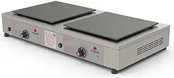 Chapa para Crepe Francês PRKF-202E Style - 2 Chapas Quadradas Elétrica Potência 1200W x 2 Inox Escovado – Progás 220V