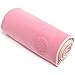 Shandali Hot Yoga Towel - Suede - 100% Microfiber, Super Absorbent, Bikram Towel - Exercise, Fitness, Pilates, and Yoga Gear - Pink 26.5