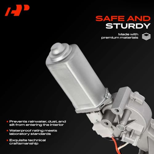 Image of A-Premium Rear Windshield Wiper Motor Without Washer Pump Compatible with Nissan Pathfinder 2005-2012, 4.0L 5.6L, Sport Utility, 3-Pin, Replace# 28700EA500