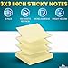 1InTheOffice Sticky Notes Yellow, Sticky Notes 3x3, Self Stick, 18/Pack = 100 Sheet/Pack
