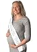 Mom to be Sash - Soft, White Satin with Silver Glitter - Baby Shower Sash for Mom - Baby Boy or Girl - Neutral - Best Baby Shower Gift or Baby Shower Decorations