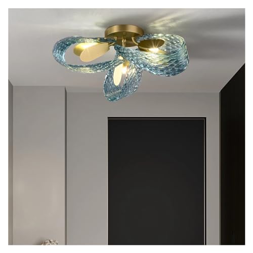 Lustre Salon Moderne LED Or et Plafonnier de Luxe pour Décoration d'Art