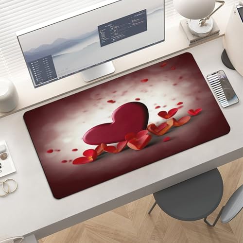 Hearts with Love Desk Pad impermeable y antideslizante miniatura 6